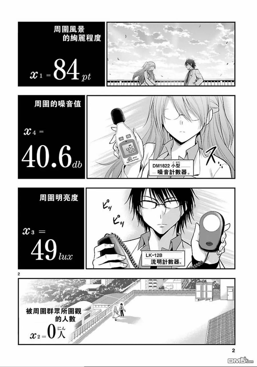 15 理科生坠入情网，故尝试接吻。②1