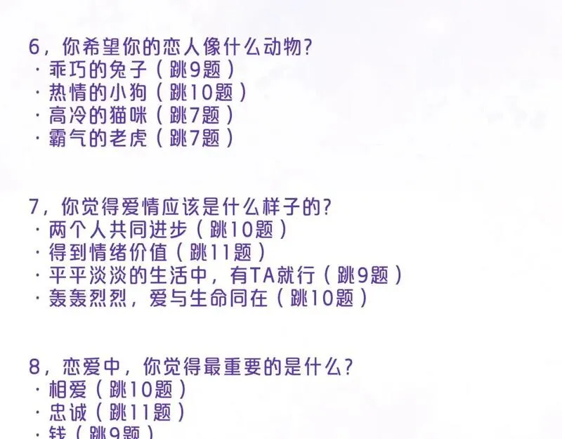 第8期  【互动】测测你的恋爱观像谁3