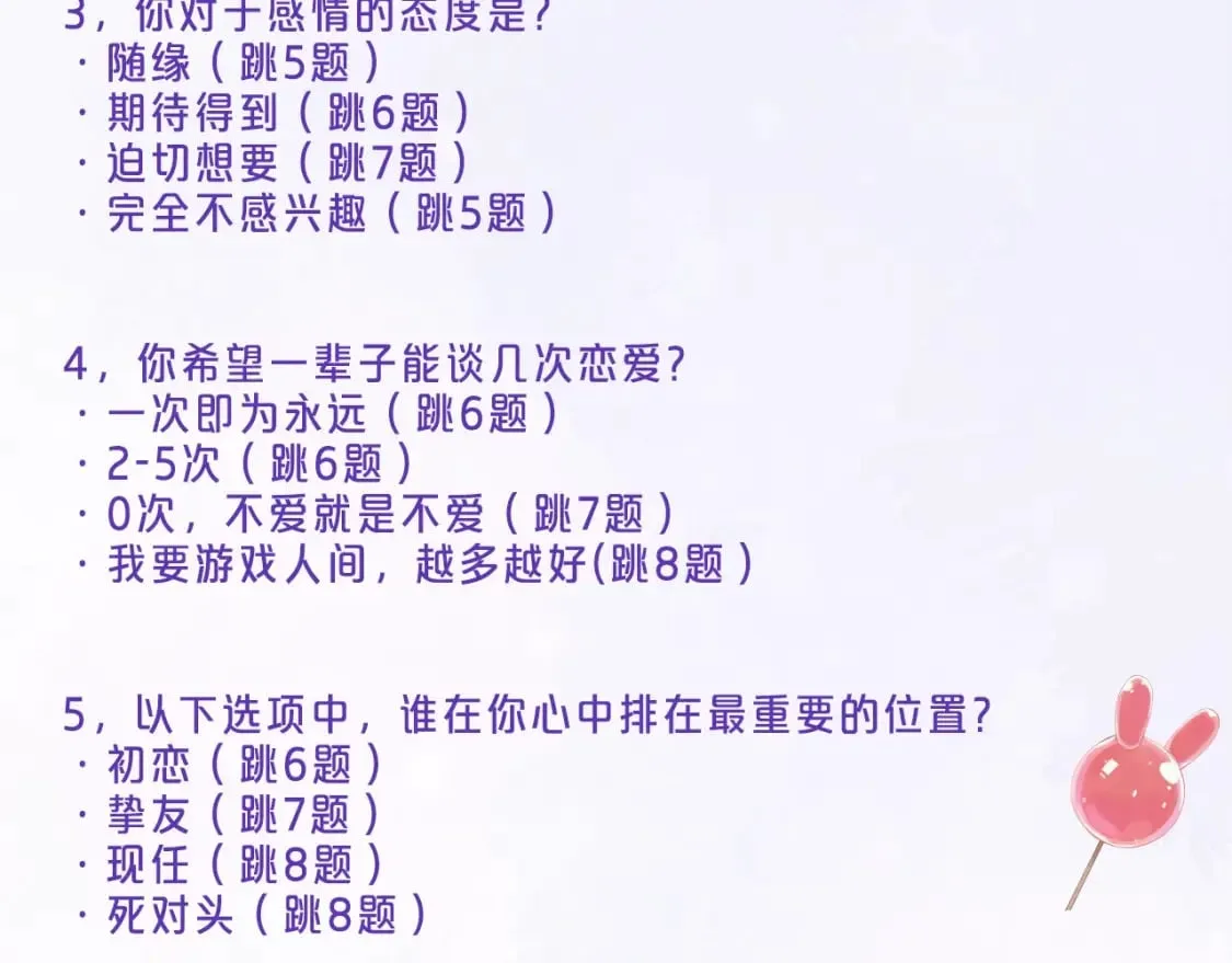 第8期 【互动】测测你的恋爱观像谁2